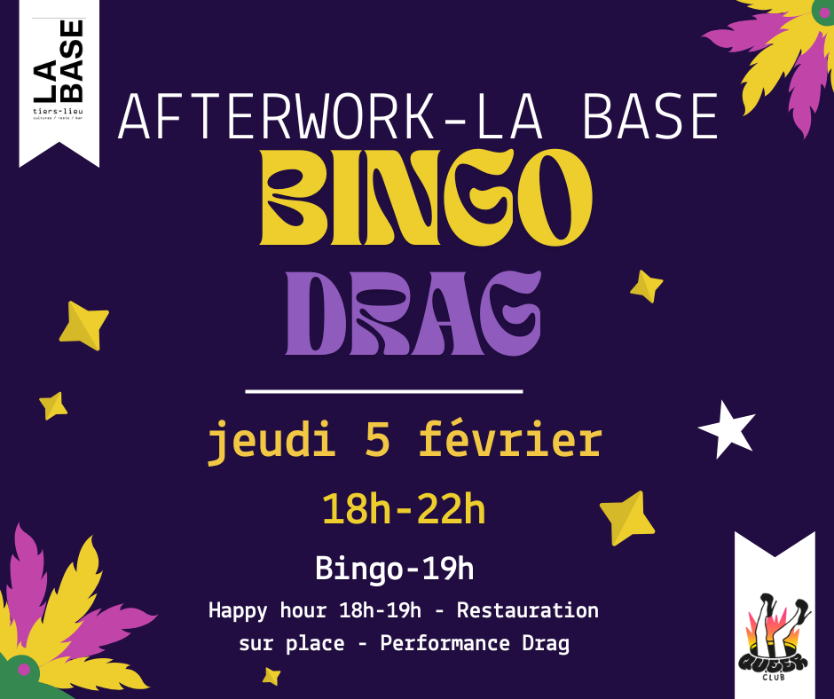 AFTERWORK DE LA BASE – BINGO DRAG